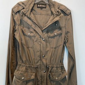 Buffalo Army Green hooded utility jacket